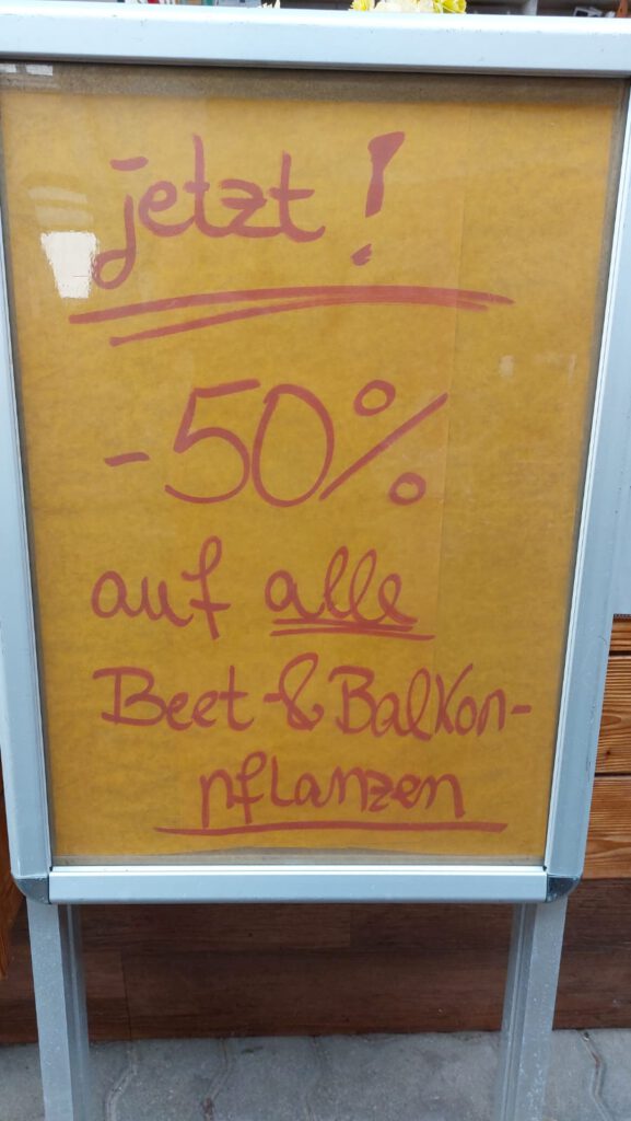 50% auf Beet- und Balkonpflanzen